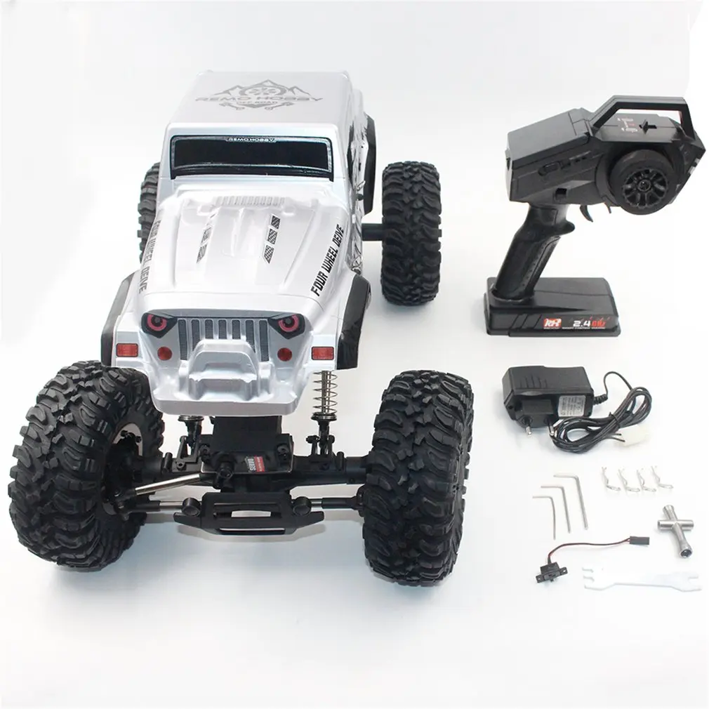 Белый 1072-SJ 1:10 2,4G 4WD матовый Радиоуправляемый гусеничный автомобиль с дистанционным управлением большая ножка Выкл-модель дорожного транспортного средства РТР игрушка для детей подарок - Цвет: Белый