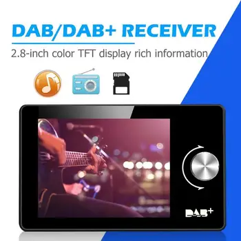 

2.8In Color TFT Screen Car DAB+Radio Receiver DAB Tuner FM Transmitter MP3 Player USB Charger Car Auto Electronics Accessories