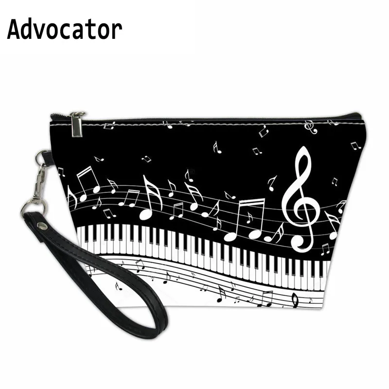 

ADVOCATOR Piano Music Note Pattern PU Cosmetic Cases Girls Make-up Bags Toiletry Bag Travel Organizer Makeup Pouch Neceser Mujer
