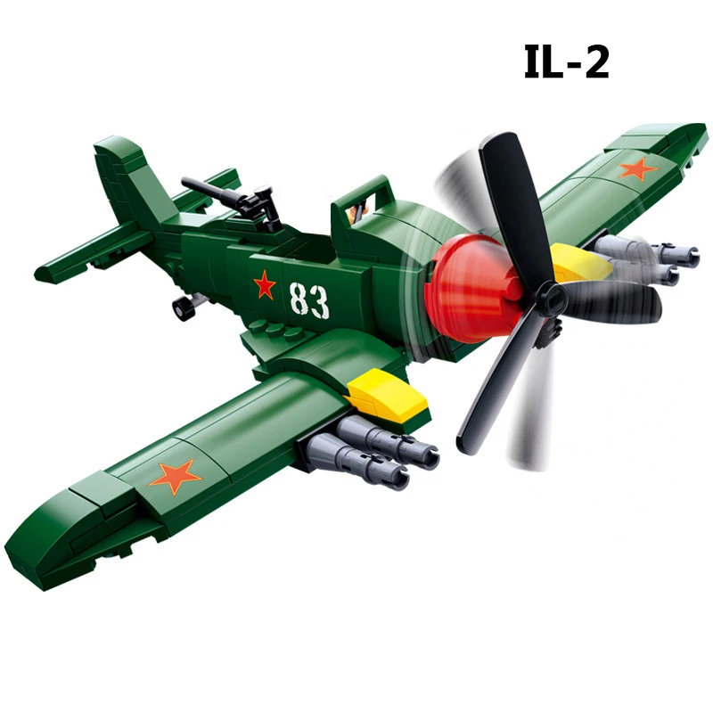 WW2 самолет совместимый с Legoed немецкая модель летчик бомбардировщик бомбер ВВС