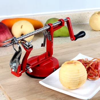 

Manual Potato Fruit Spiral Slicer Stainless Steel Cutter Apple Machine Peeler Corer Slicer Home Hand-cranked Clipping Peelers