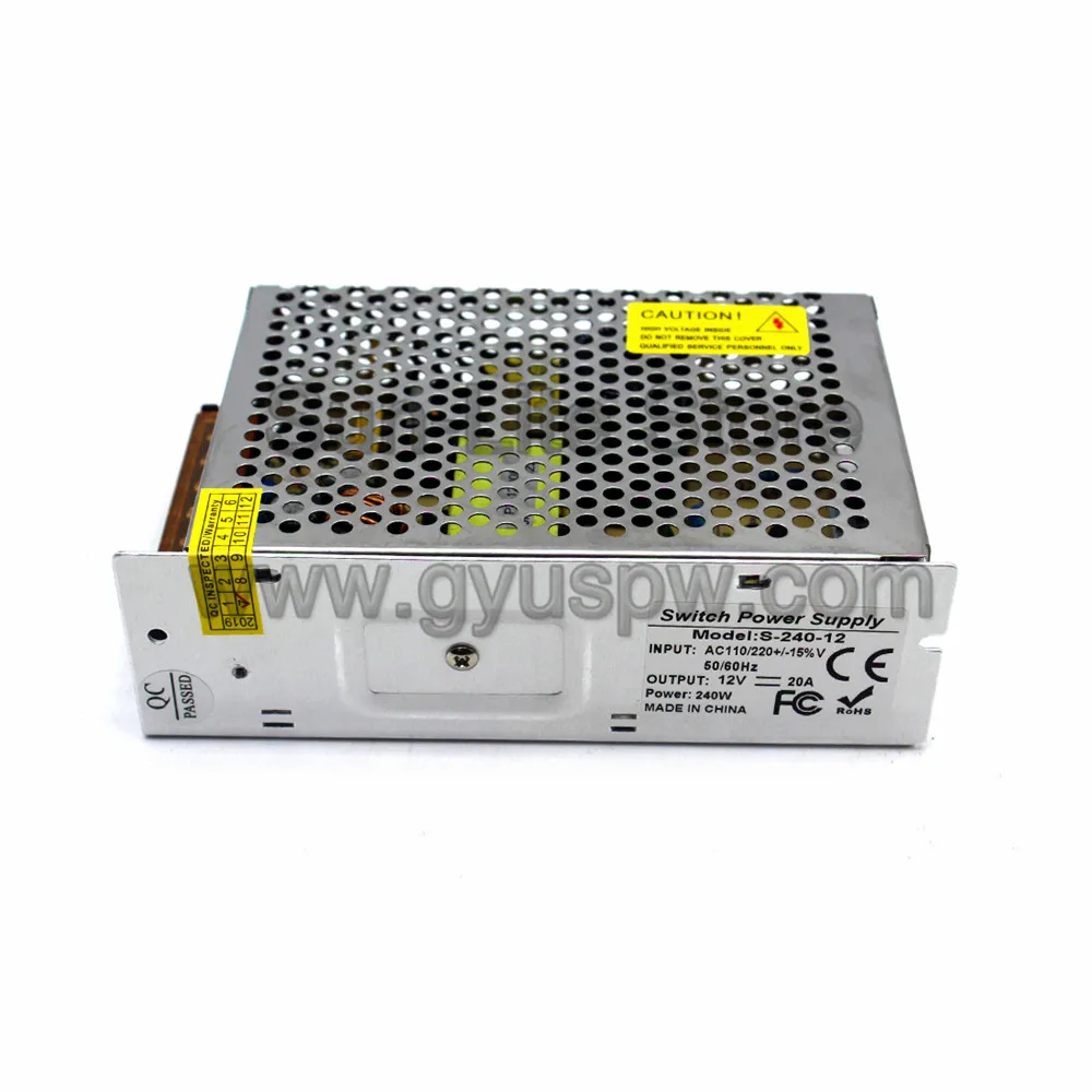 Регулируемый 12V 20A 240W Драйвер питания Трансформаторы для освещения 220V 110V AC DC12V источник питания для CCTV камеры светодиодный ламповый монитор