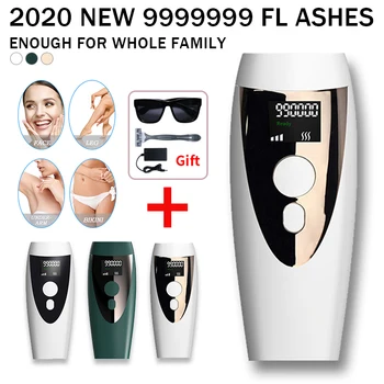 

Home Hold Depilatory Laser Mini Hair Epilator Permanent Hair Removal IPL System 990000 Shot Light Pulses Whole Body Hair Remover