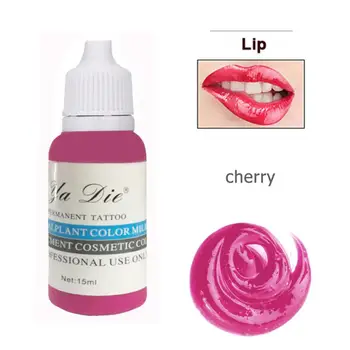 

1/2 Oz. Permanent Makeup Microblading Pigment Tattoo Ink Eyebrow Lips Lasting Color Body Tattoo Art (cherry red)