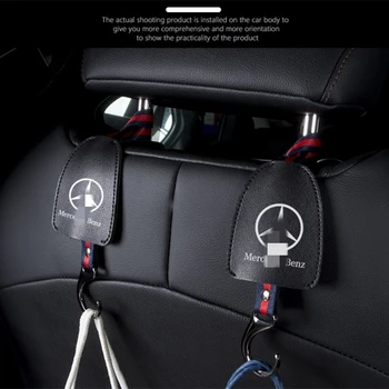 

Car Leather Back Storage Hook multifunction hook up car rear seat headrest hanger hook hanging bag cloth grocery clip car clip
