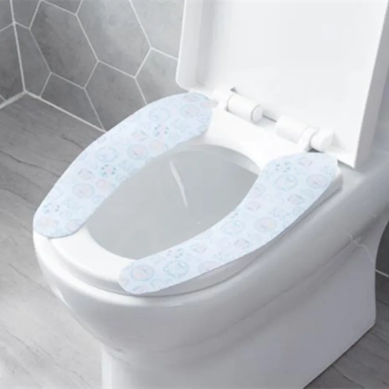 Чехол для сиденья унитаза самоклеящийся цветочный принт коврик для унитаза моющийся Туалет наклейки мягкая туалетная паста аксессуары для ванной комнаты