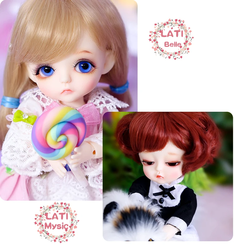 BJD шарнирная куколка Lati Yellow 1/8, 16 см