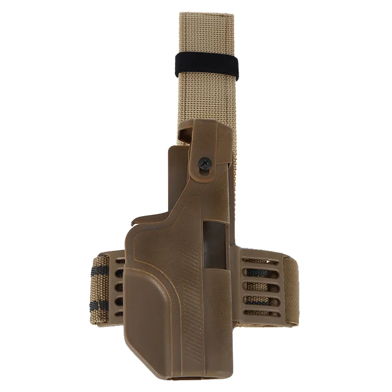 Tan Leg Holster Военные принадлежности для пистолета Глок Ремень/ножная кобура тактический охотничий Пистолет Чехол для переноски Glock 17 19 23 стрельба страйкбол пистолет кобура - Цвет: Tan Leg Holster