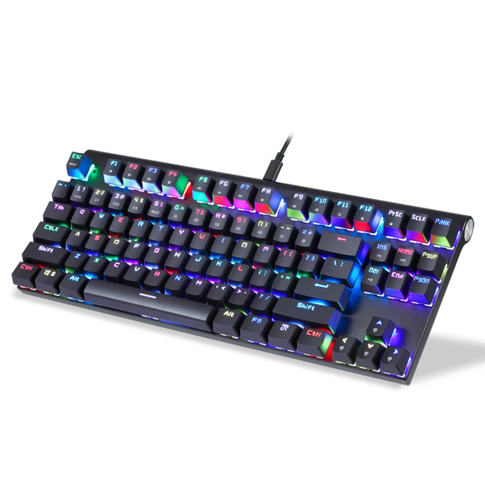 MOTOSPEED CK101 Mechanical Gaming Keyboard Keyboards 87 Keys Backlight Keyboard High-sensitivity for Computer Gamer Russian