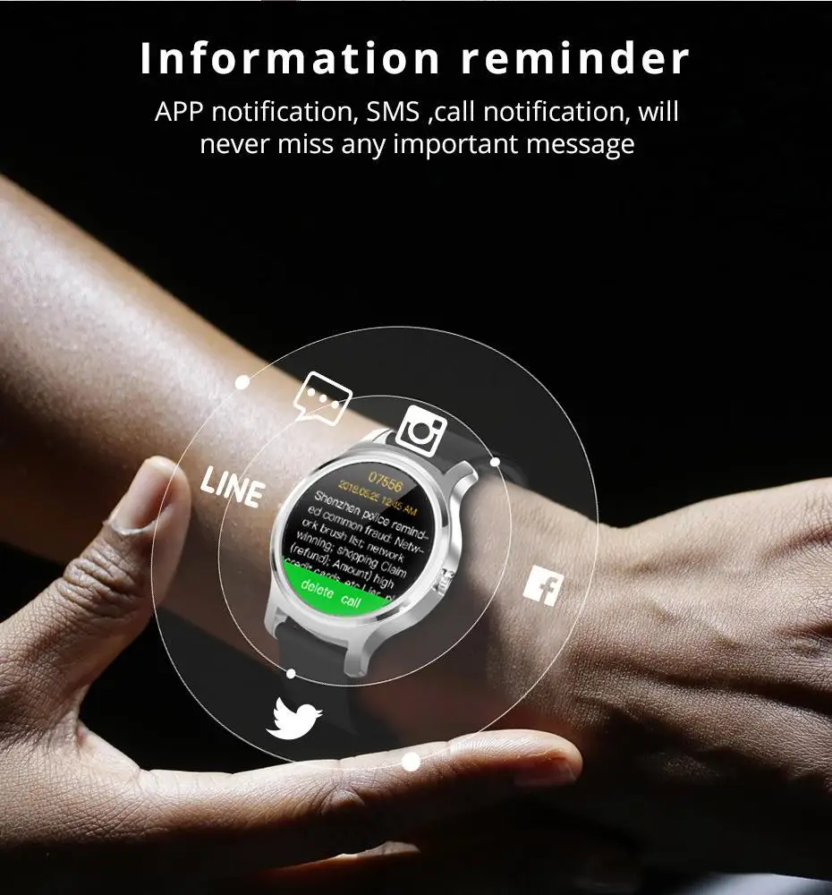 Makibes R2 Smart watch Men GPS Bluetooth Heart Rate Monitor clock Call Message Reminder Music Playe Fitness tracker smartwatch_08