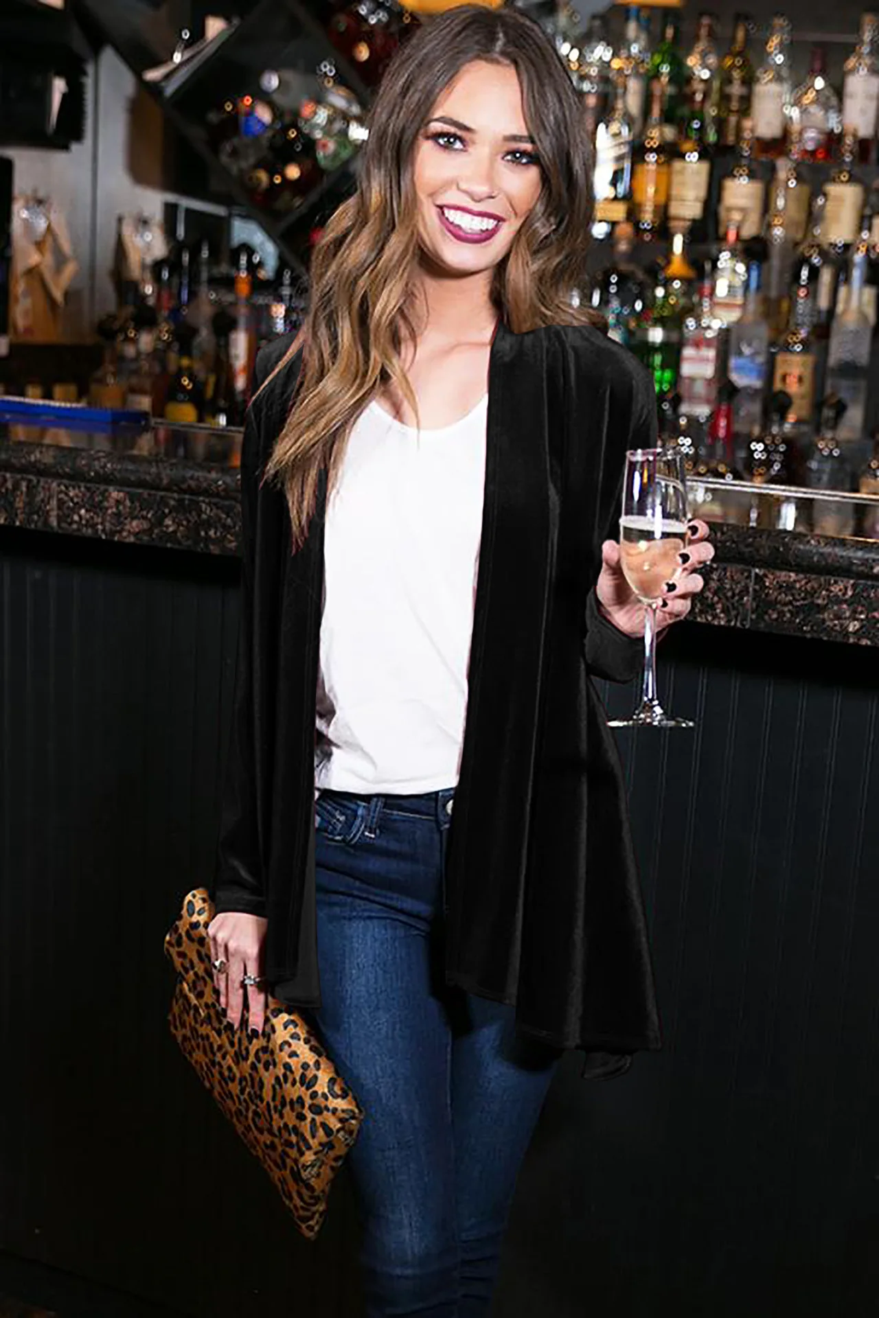 New Style Separate Station Hot Selling Velvet Spring And Autumn Long-sleeved Cardigan Women’s Coat 2468
