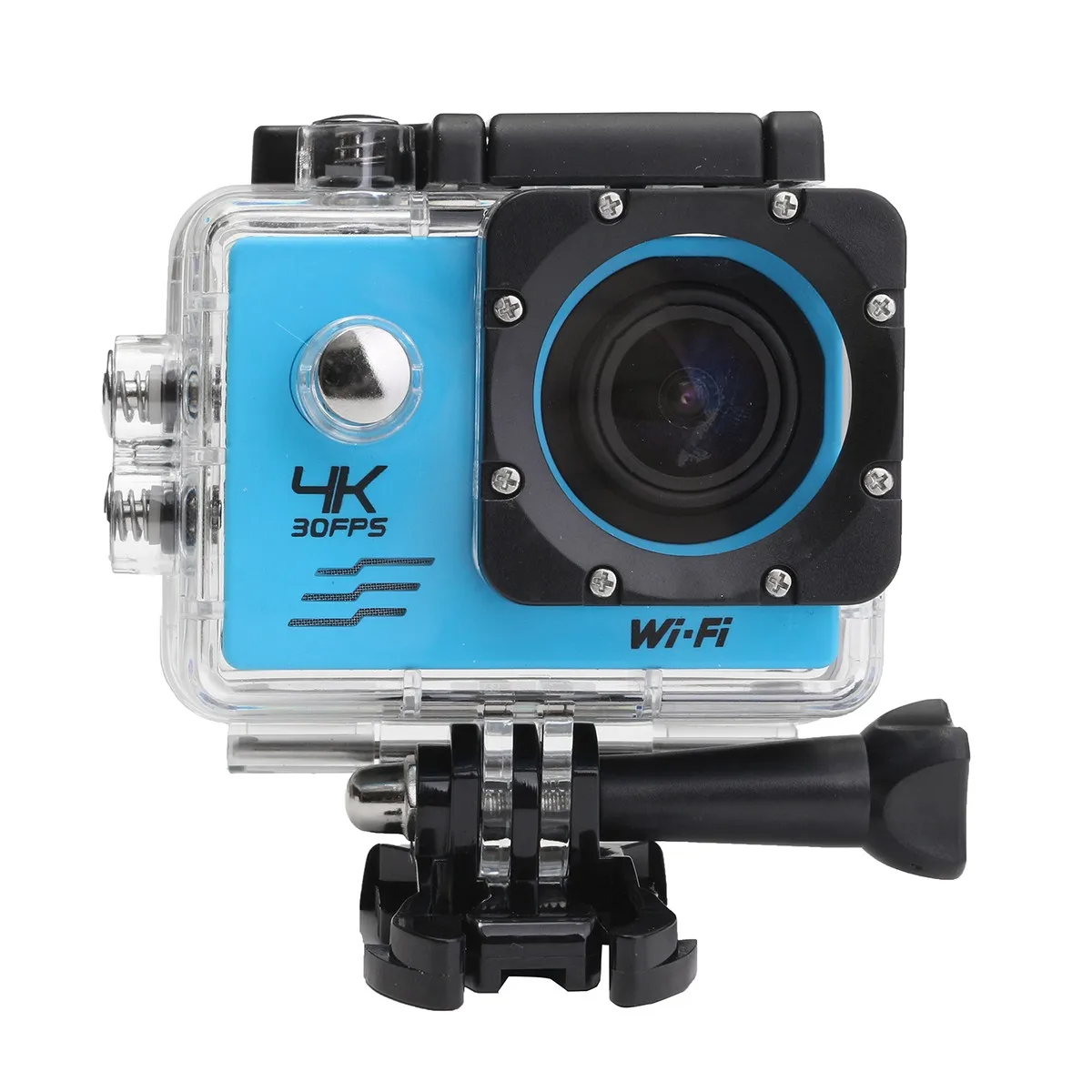 KINCO Высокое качество HD 4K 1080P 16MP WiFi 170 ° Подводный Водонепроницаемый Спорт экшн видео DV камера Спорт Cam Мини видеокамеры - Цвет: Синий