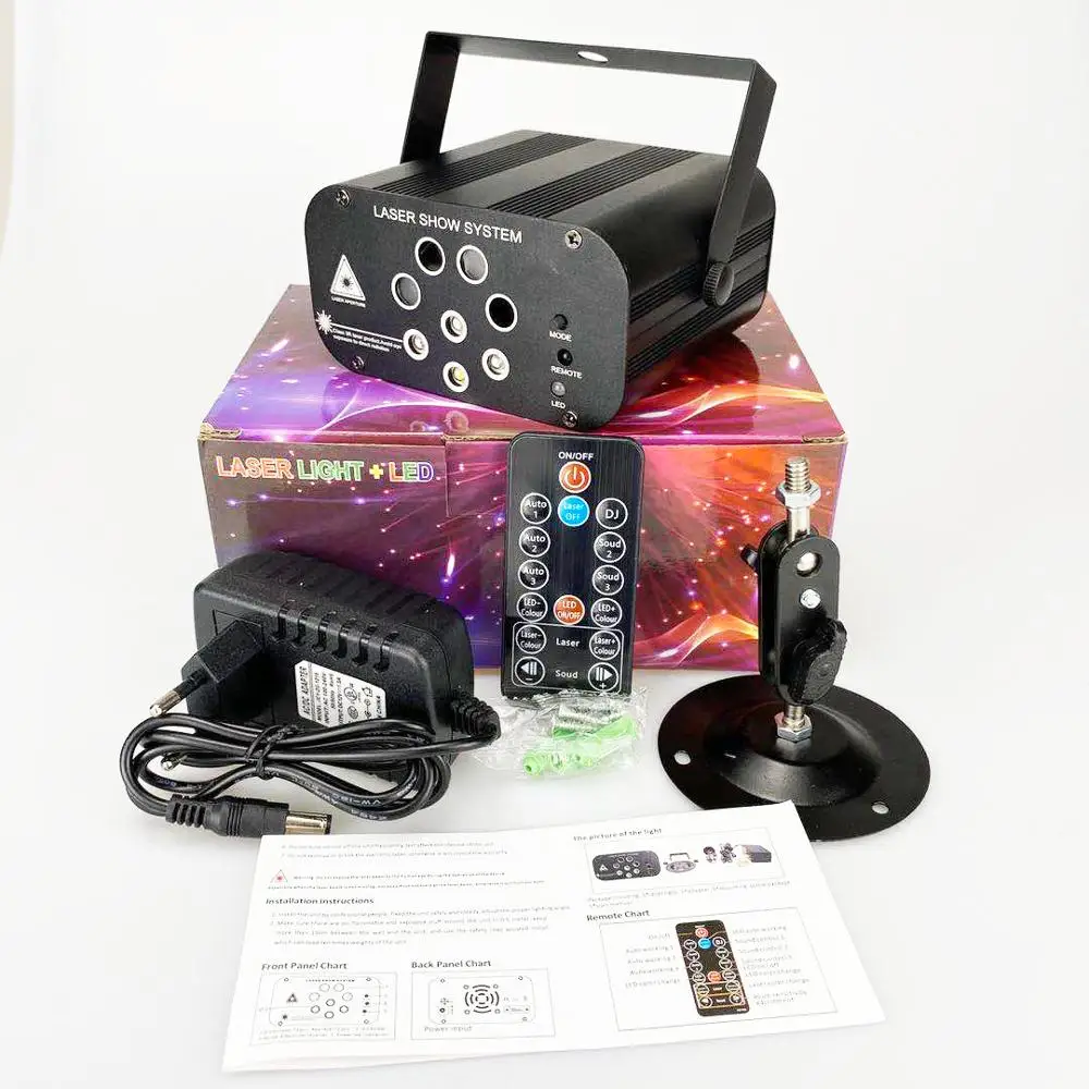 128 узоров RGB светодиодный диско светильник Профессиональный DJ сценический