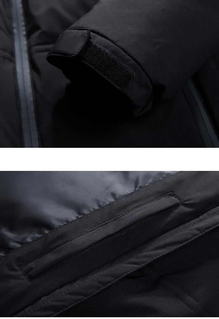 duck down jacket men short Warm Thick Quality Zipper Hooded Down Coats Male Overcoat Jackets Winter Men Down Jacket