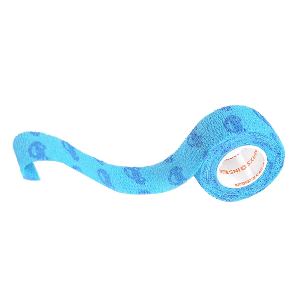 1 inch Blue Дышащая эластичная Спортивная аптечка, самоклеющаяся связывающаяся повязка, лента в рулоне " 2" " в ширину - Цвет: 1 inch Blue