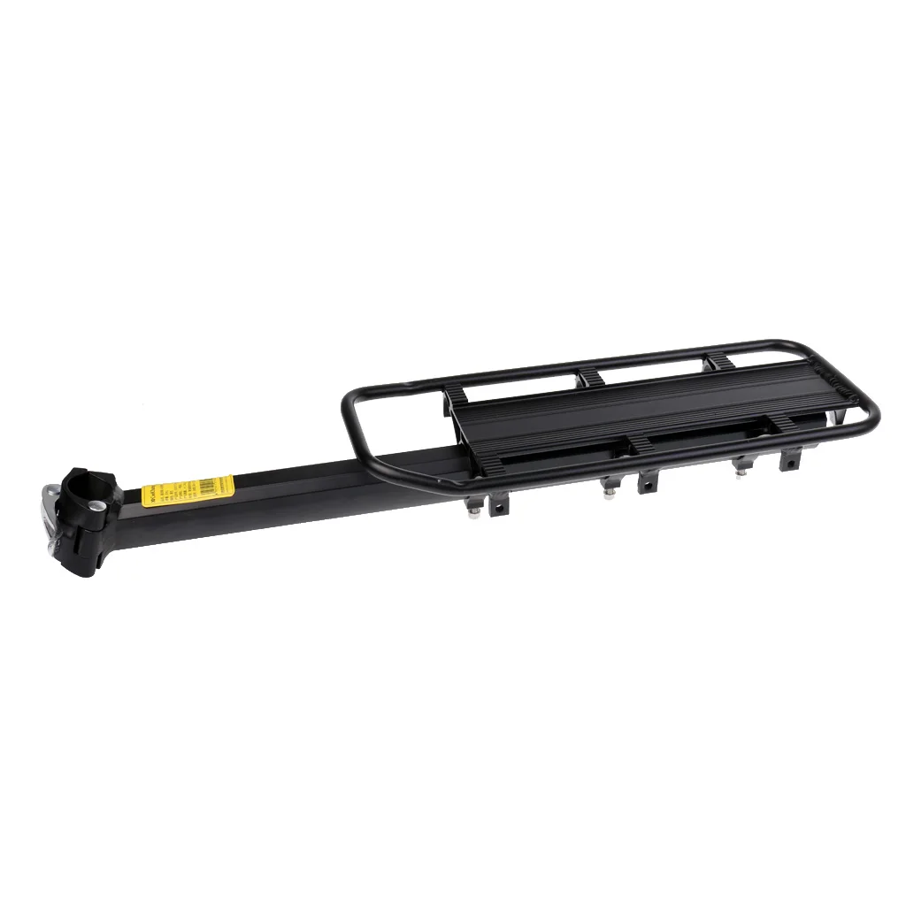 Bicycle Touring Carrier with Carrier Rack for Non-Disc Brake Mounts Frame-Mounted for Heavier Top & Side Loads Bike Cargo Racks