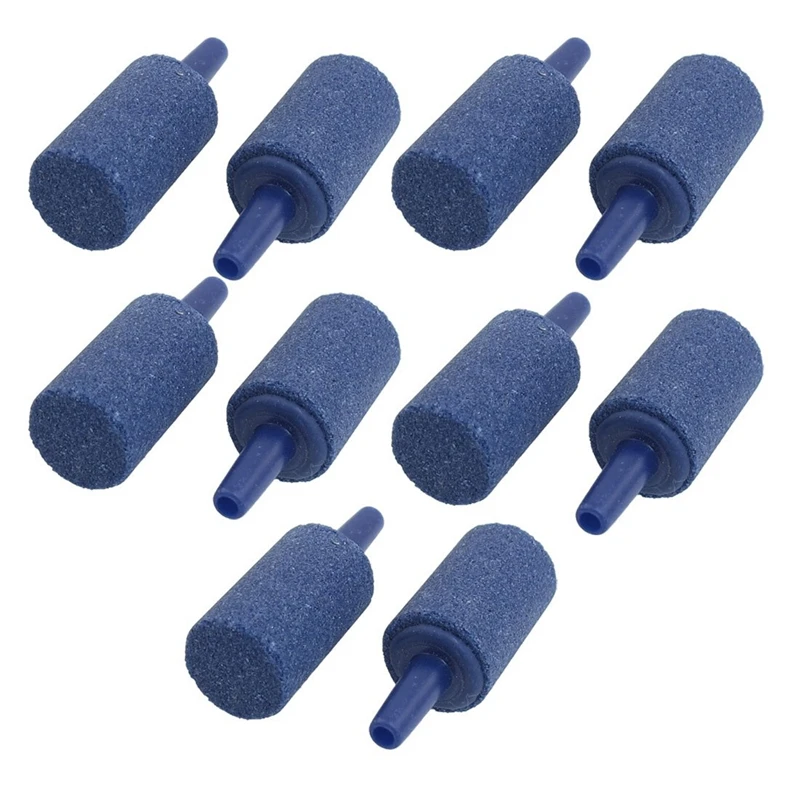 10 шт. 14,5 мм x 25 мм минеральный пузырьковый аэратор для аквариума Airstone Blue