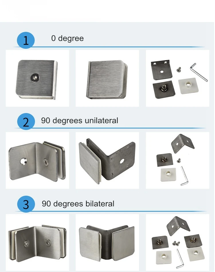 Стеклянный зажим для душевой комнаты, стеклянный зажим из нержавеющей стали, квадратный l-образный зажим, стеклянный соединитель, кронштейн для полки, матовый