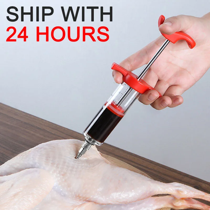 Seasoning Syringe BBQ Flavor Steak For Meat Sauces Turkey Chicken