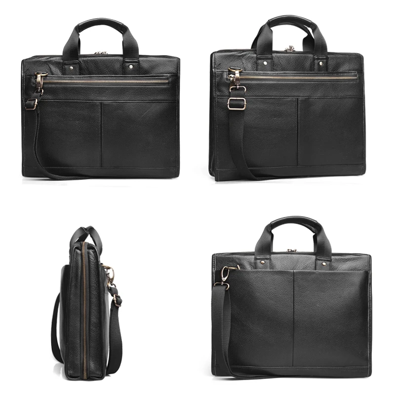 Cobbler Legend, Черная мужская сумка на плечо для ноутбука, сумка из натуральной кожи, мужской портфель, роскошная Вместительная деловая сумка