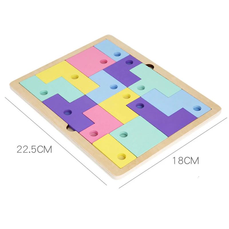 3D Деревянные Пазлы настольные Игрушки Tangram головоломка Пазлы для детей Развивающие детские игрушки Монтессори Деревянные подарки