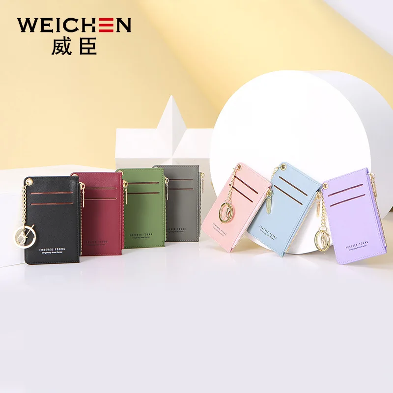 

Fashion Short Wallet Card Bit More Zip Card Package Women's Purse VenSon Forever Young Women's Wallet