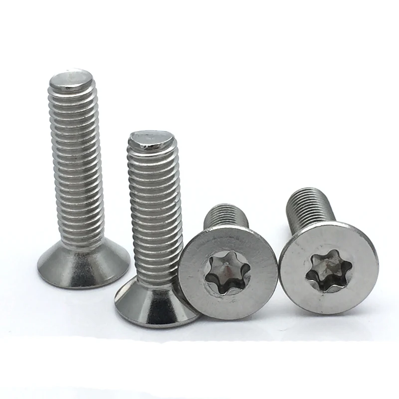 30 шт. винты с потайной головкой M2.5 Torx T &amp TX плоской против кражи механические