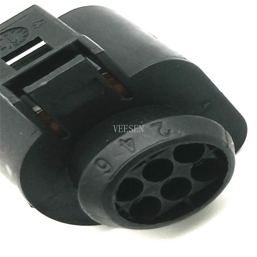5 компл. 6P женский водонепроницаемый разъем 0,5-0.8mm2 1,5 Автомобильный датчик температуры воды ABS разъем для VW автомобиля Черный DJ7062A-1.5