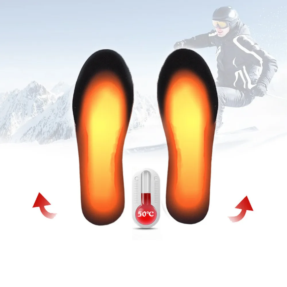 USB Heated Shoe Insoles Foot Warmer Sock Mat Winter Outdoor Sports Heating #4N20 (7)