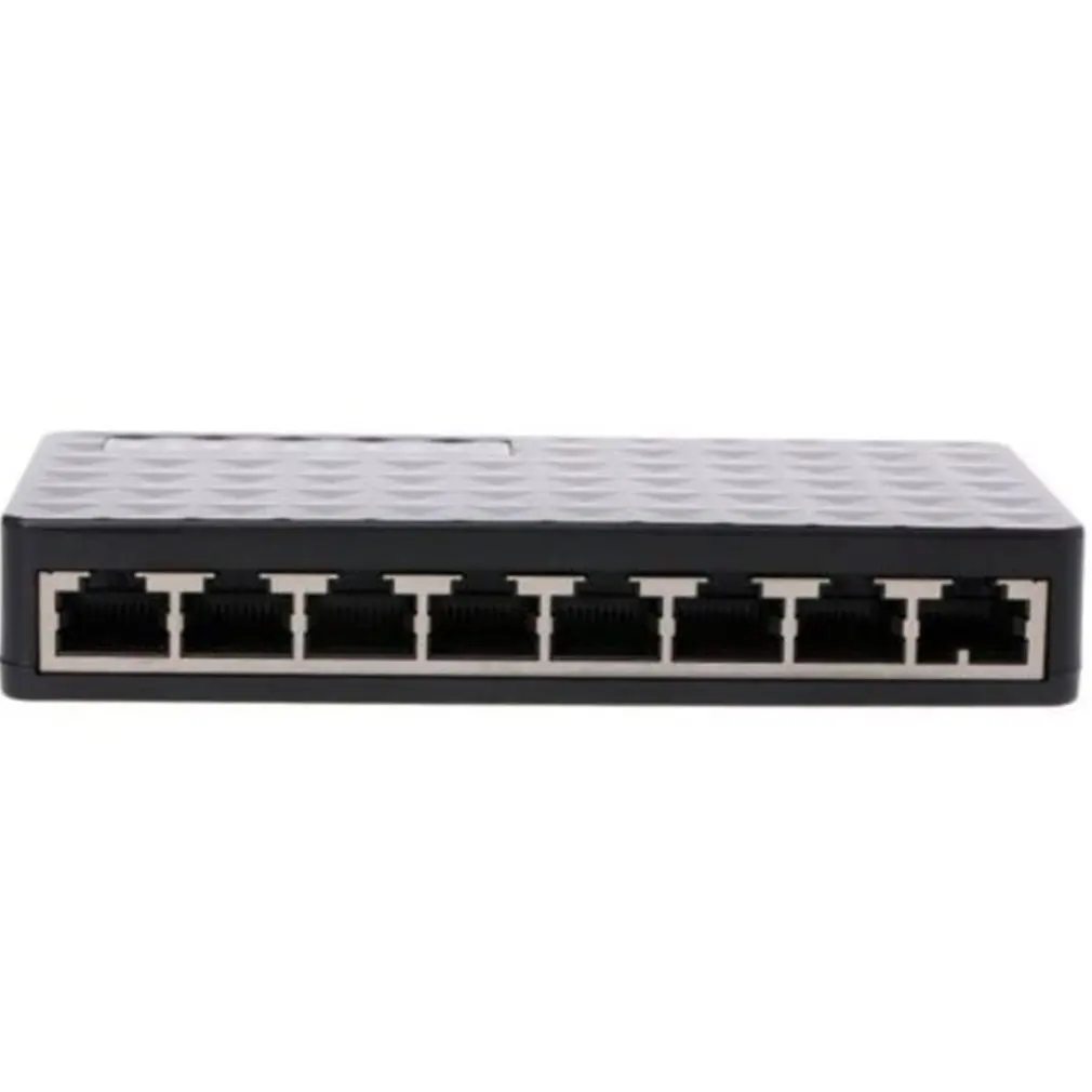 Мини сети Ethernet настольный коммутатор 8 Порты и разъёмы 10/100 Мбит порт Lan быстрая Интернет Рабочий стол концентратора гигабитный коммутатор Электроника