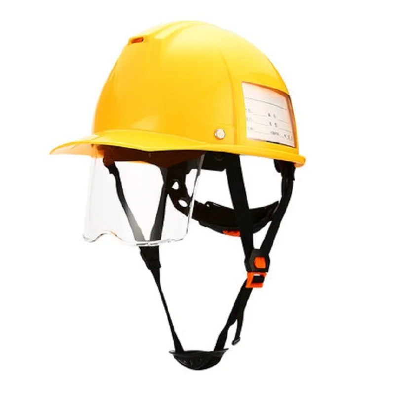 ABS строительный защитный шлем с выдвижным прозрачным защитным глазным экраном светильник анти сильный удар металлорежущая горная промышленность