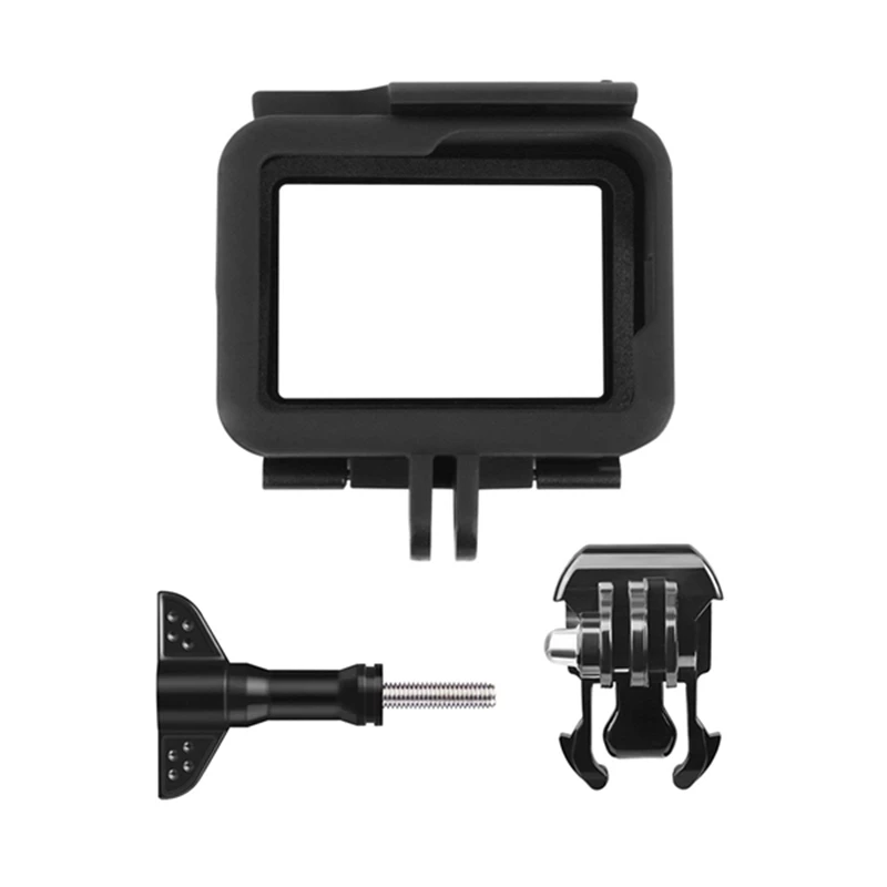 Каркас для экшн-камеры GoPro Hero()/6/5 Корпус пограничной защитной оболочки чехол Аксессуары для спортивной экшн-камеры Go Pro Hero6 Hero5 черного цвета с быстрым пуль