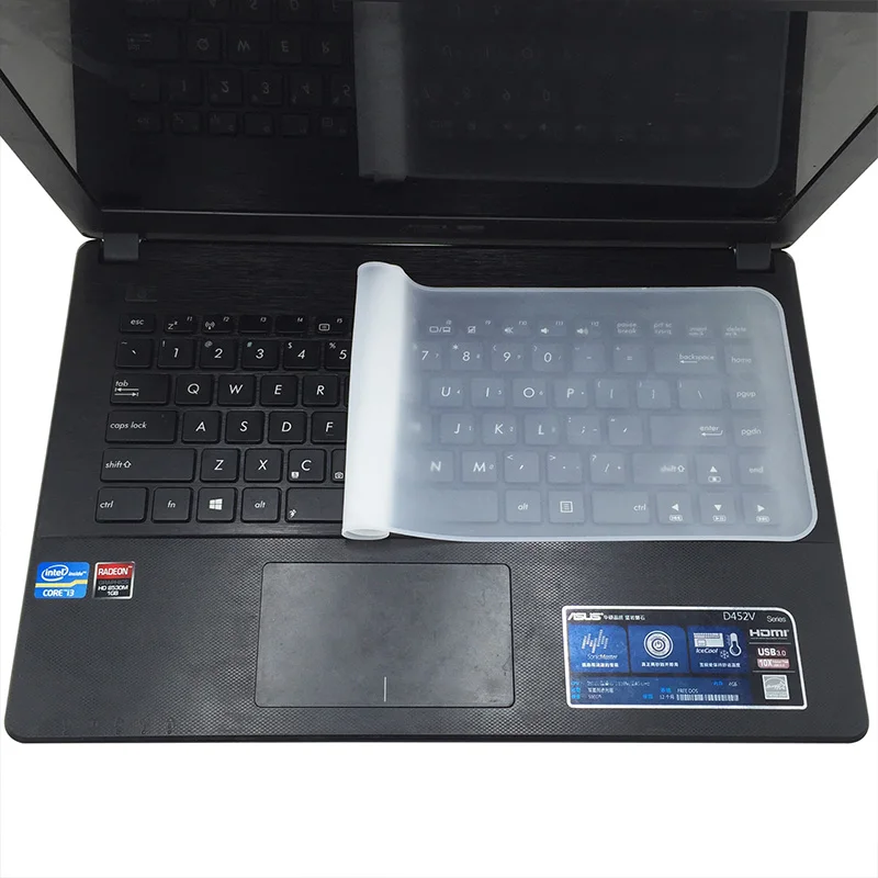 

10 11 12 13 14 15 17 inch Laptop Keyboard Silicone Transparent Protective Film Waterproof Notebook Keyboard Cover Dustproof Film