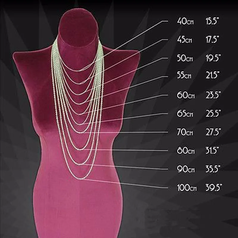 Размеры цепочек - 81 фото