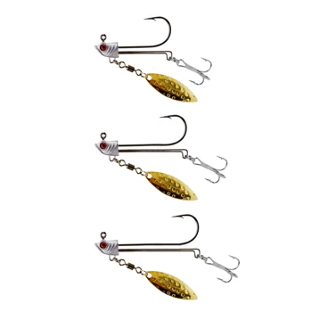 HOT PRICE ❤️ 3D Eyes Jig Head with Spoon Artificial Bait Lead Jig Hook Outdoor Portable Easy Fishing Caring for Soft Worm Lure - discount item 30% OFF Sports & Entertainment