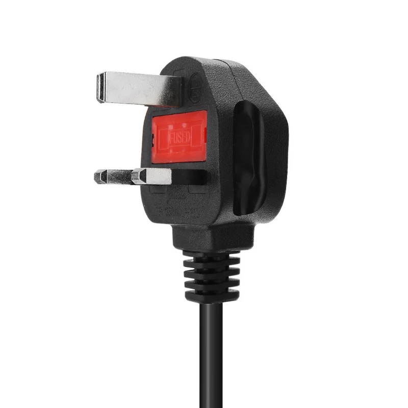Monitors Printers Accessory Right Angle Kettle Lead Cable Power Supply Cord IEC C13 1.8 Meter UK Charge Plug
