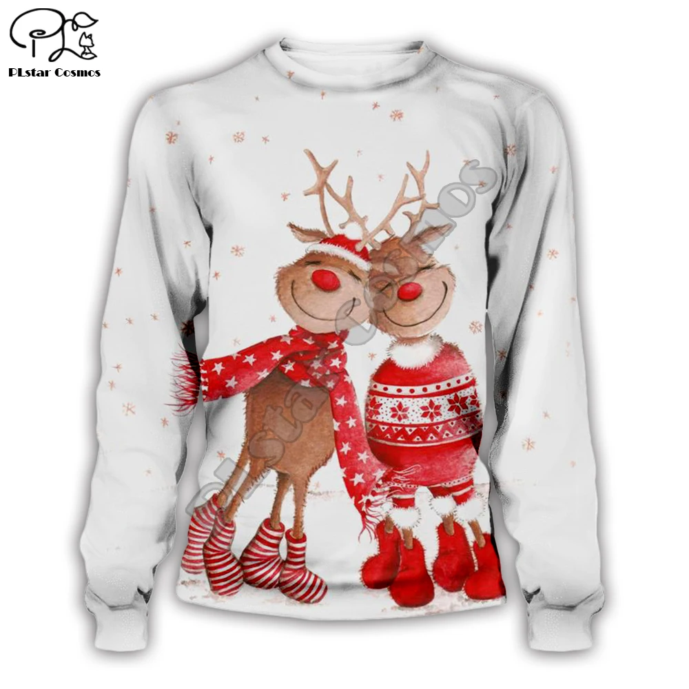 PLstar Cosmos merry christmas santa claus Повседневная Толстовка с 3D принтом/Толстовка/куртка/Мужская Женская цветная забавная стильная-2