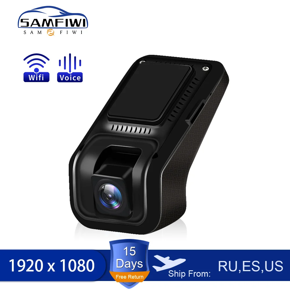 Видеорегистратор автомобильный 1080P Wi Fi с голосовым