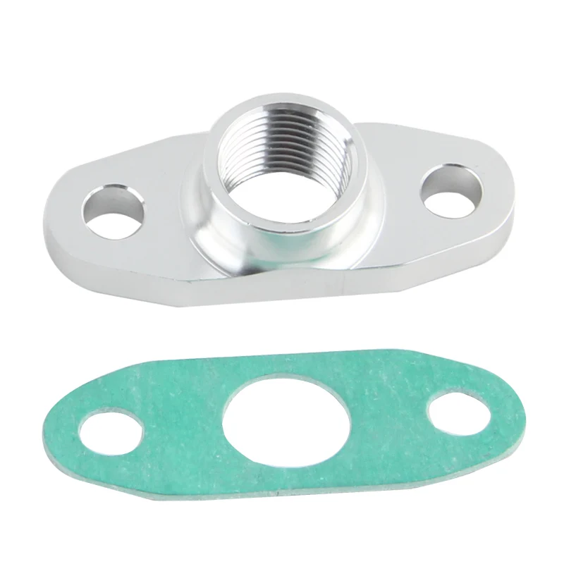 1/2 NPT мама Алюминий слива масла турбо-фланец T3 T4 T04 GT40 GT55 1/2NPT для 8AN клеш свободного кроя