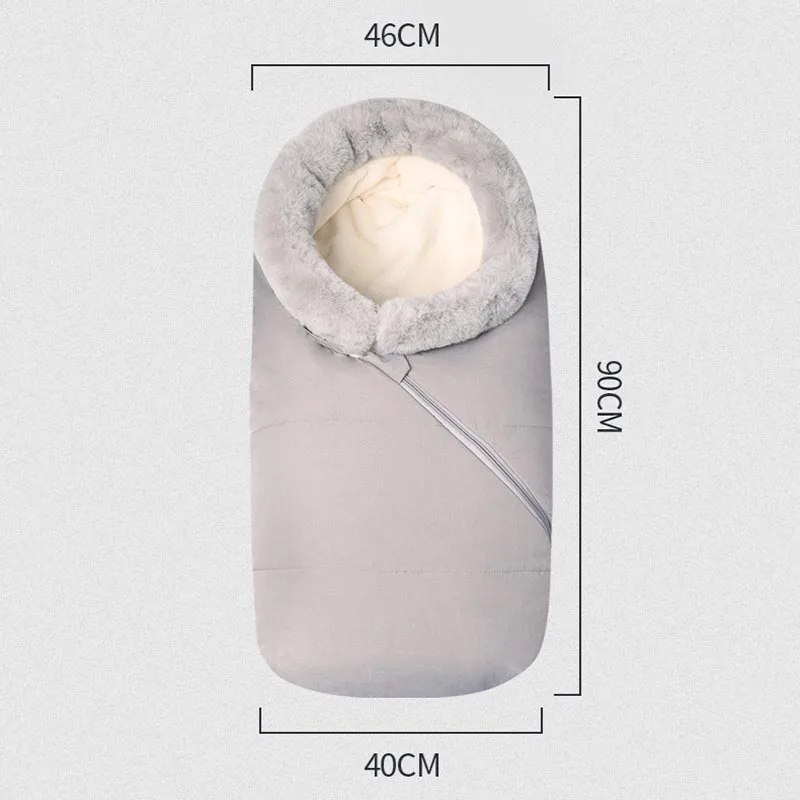 Newborn Stoller Warm Bag 92*48cm Kids Sleeping Bag Winter Cotton Warm Winter Stroller Sleeping Bag for Baby