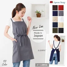 Pure Color Cooking Kitchen Apron for Woman Men Chef Waiter Cafe Shop BBQ Hairdresser Aprons Bibs Kitchen Accessory Print Logo