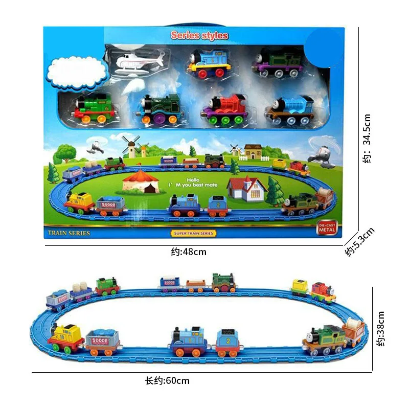 

New Style Alloy Warrior Thomas Small Train Set CHILDREN'S Toy Alloy Magnetic Connection Rail Car