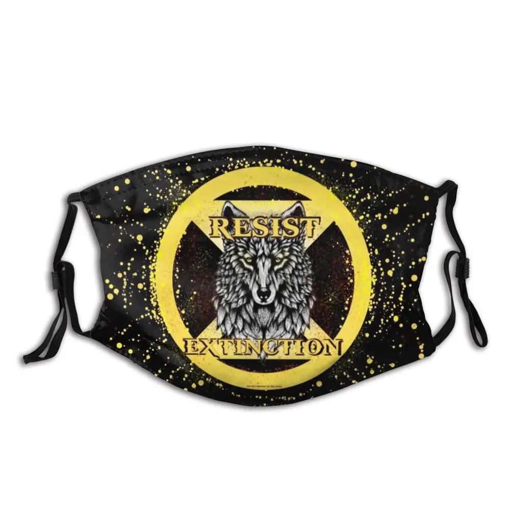 

I Am A Warrior Face Mask With Filter Wolves Survive Survival