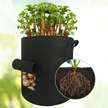 

Plant Grow Bags Home Garden Potato Pot Greenhouse Vegetable Growing Bags Moisturizing Jardin Garden Bag Seedling