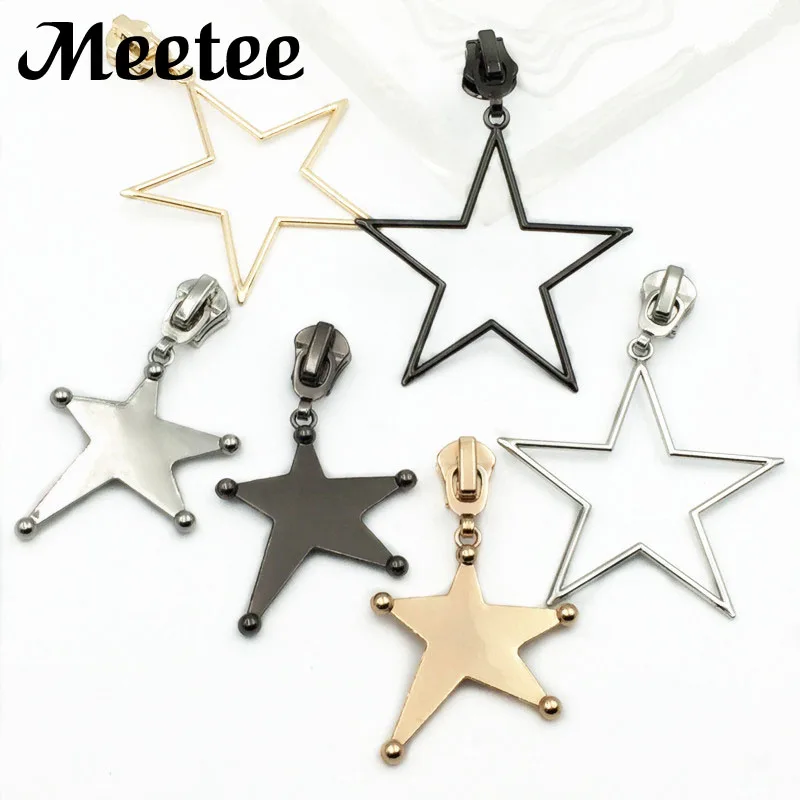 Meetee 5 шт. Модные # металлические ползунки на молнии для одежды комплект ремонта
