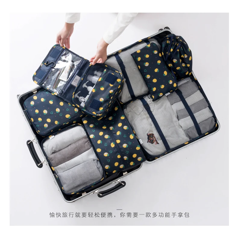 6 шт./компл. мешочек для багажа Органайзер набор сетчатая, для путешествий сумка в сумке органайзер для багажа Упаковка косметичка