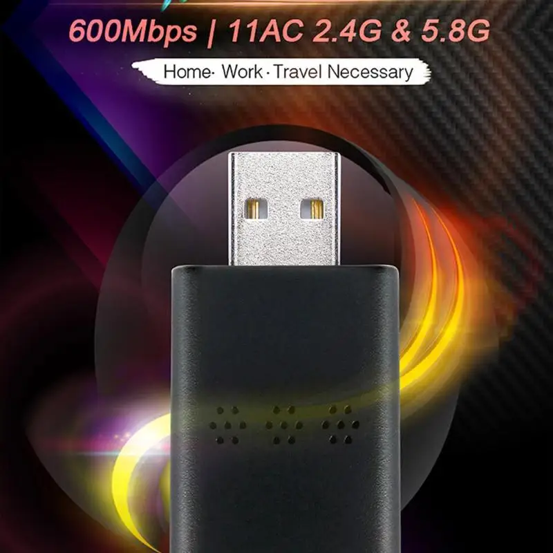 USB Bluetooth WiFi адаптер 2,4 ГГц 5 ГГц WiFi Bluetooth адаптер AC600 двухдиапазонный беспроводной приемник с антенной