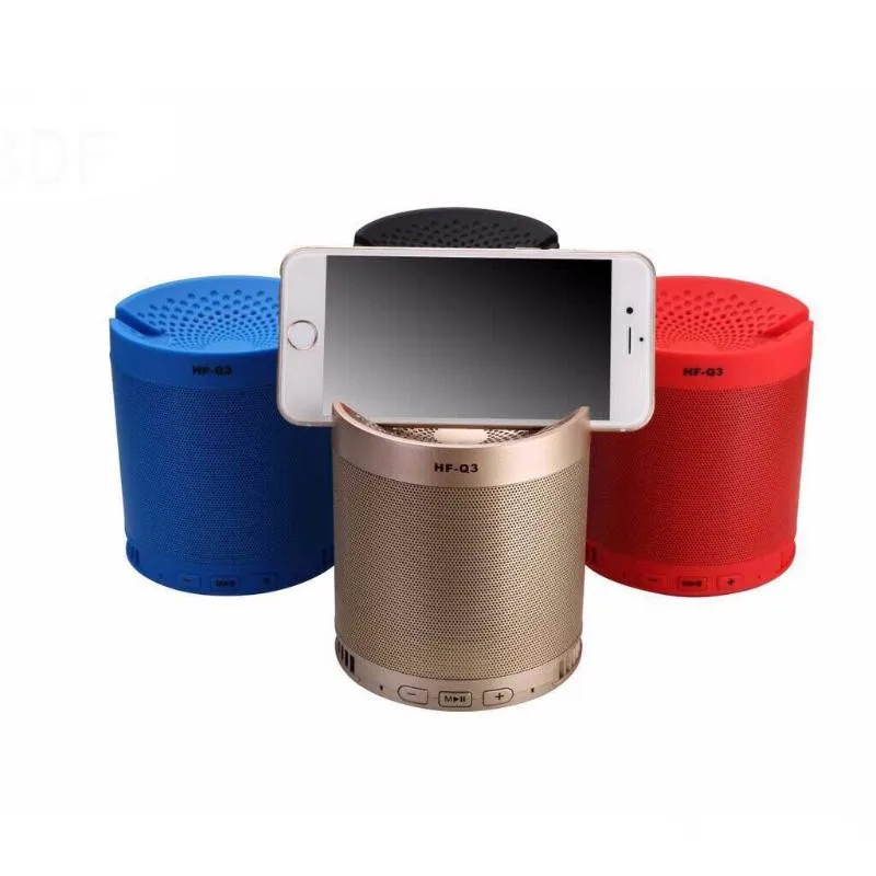 HF Q3 многофункциональные колонки bluetooth с держателем для сотового телефона