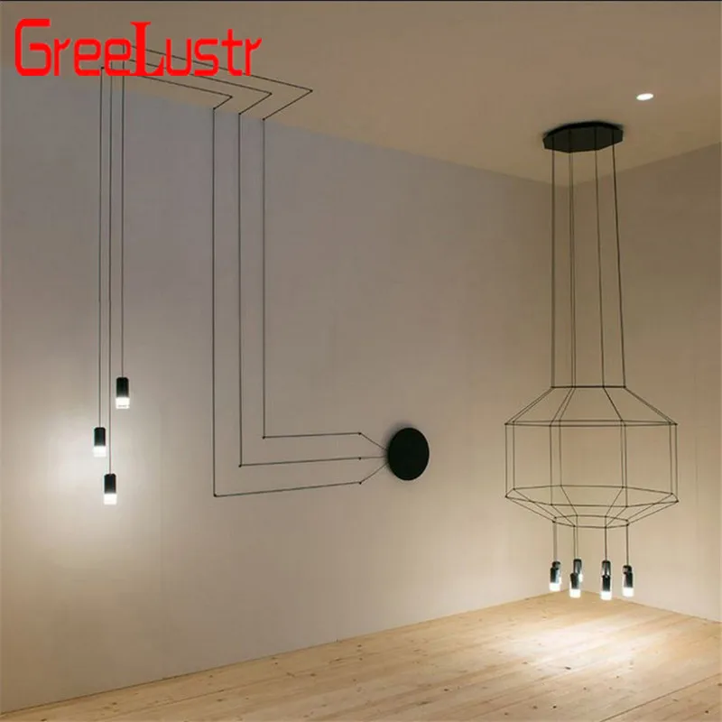 

Nordic Loft Wires G9 Wall Light Sconces DIY Long Arm Black Wall Bedside Lamp for Bedroom Wall Mounted Wrought Metal Pendant Lamp