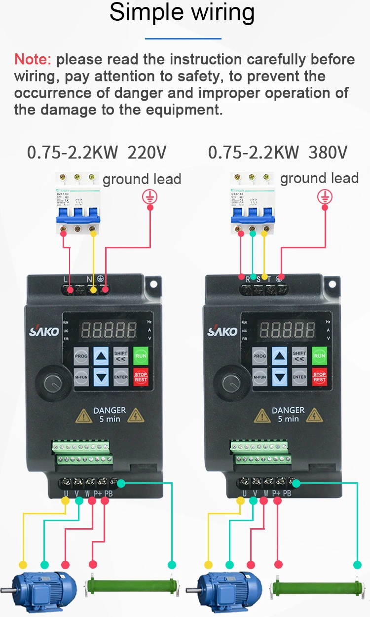 SAKO SKI780 380V 0.75KW/1.5KW/2.2KW мини VFD частотно-регулируемый инвертор для двигателя Скорость контрольный преобразователь